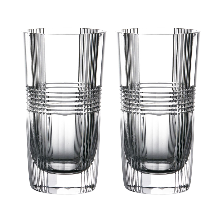 Viden Highball Glasses in Clear Crystal , Set of 2 by Artel