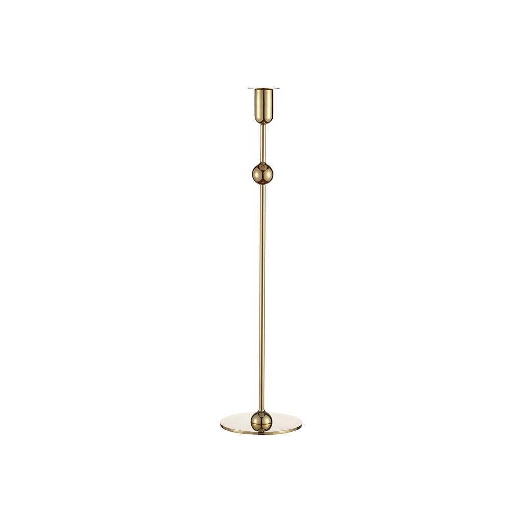 Globe Candlestick Brass