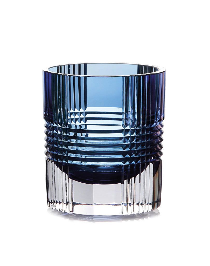 Viden Double Old Fashioned Glasses in Blue , Set of 2 by Artel